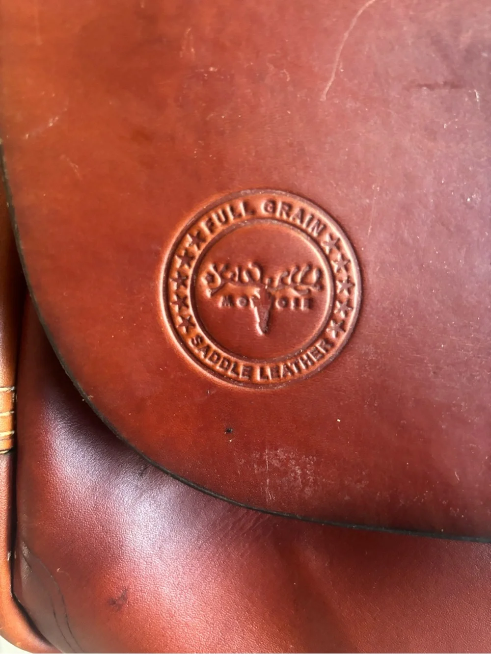 Moose Leather Luggage Bag w/ accessories